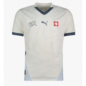 Herren Fußballbekleidung Schweiz Auswärtstrikot EM 2024 Kurzarm